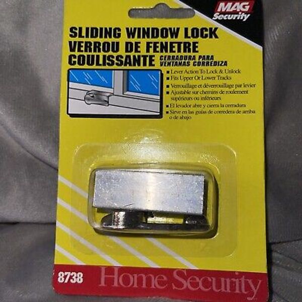 Mag security Sliding Window Lock Fits Upper And Lower Track New 8738 Home Securi