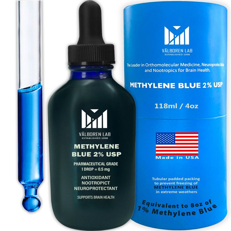 Valboren Labs 2% Methylene Blue for Human - USP Grade Supplement ...