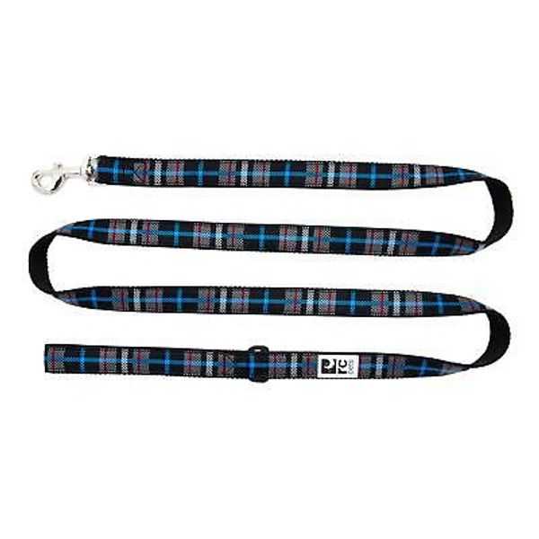 52034321 3/4" Leash Black Twill Plaid 6' Dog Leash 6'