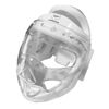 WKF Karate Competition Approved White Head Guard W/Face Mask Protector (XS)
