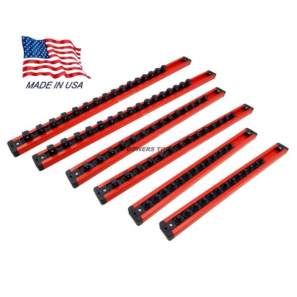 Mechanics Time Saver 1/4 3/8 1/2 Drive Lock A Socket Magnetic Rail Rack Set MTS