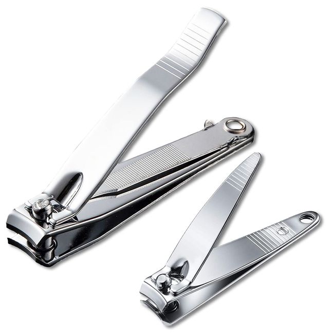 Portable Nail Clippers Set, Ultra Sharp Stainless Steel Fingernail and Toenail Clipper Cutters,Travel Nail Kit for Men Women (Silvers)