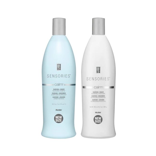 RUSK Sensories Calm Shampoo & Conditioner 35 oz - Guarana&Ginger  (Combo PACK)