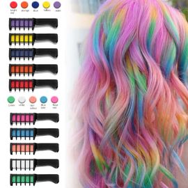 Hair Chalk for Girls,10Colors Temporary Hair Dye, Washable Hair Color –  EveryMarket