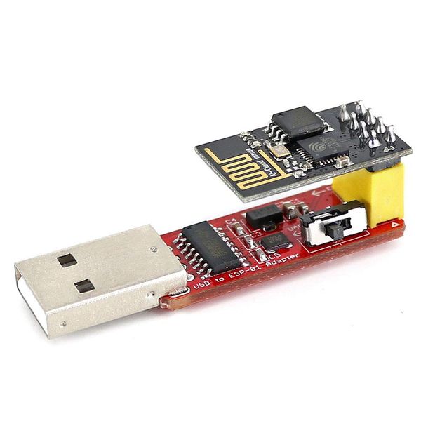 Wishiot ESP-01S USB to ESP-01 Programmer Adapter ESP8266 ESP-01S Wireless Transceiver Module Wifi Module Compatible with AR-duino IDE