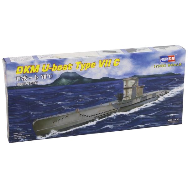 Hobbyboss 87009 "DKM U Boat Type VII C Plastic Model Kit, 1:700 Scale