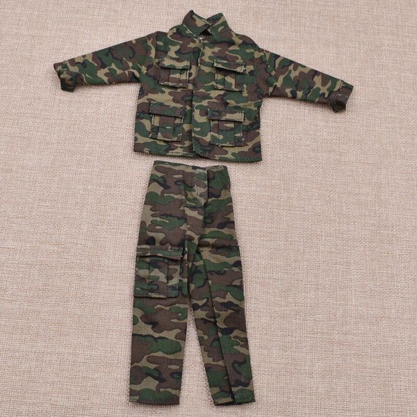 1/6 Scale Soldier Military Army Jungle Camouflage Combat Uniform Figure Toys