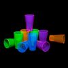 Party Essentials Plastic Cups, 10-Count, Assorted Neon