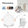 12 Pack 6 Inch 13W 5CCT LED Ceiling Lights Downlights Dimmable with Junction Box