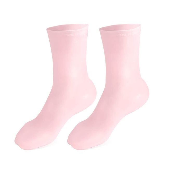 Kylewo Silikon Schutzsocken,1 Paar Silikon Socken Fuß Anti-Risse schützende Fußpflege-Socken ätherische Öl Gel Socken Beauty Salon Feuchtigkeitsspendende Anti Crack Fußpflegesocken