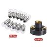 sourcing map E10 Lamp Socket Set, 2.5V Bulb Holder Screw Base with E10 Bulb, Plastic Copper Black, 30 Pack Total