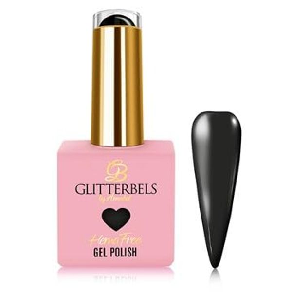 Glitterbels Hema Free Gel Polish - Black 8ml