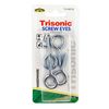 Trisonic 1 3/4" Screw Eyes Utility 4 Pcs Hooks Steel Ceiling Hang Frames kitchen