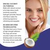 GuruNanda Teeth Whitening Strips with Coconut Oil - 14 Enamel Safe Strips for Sensitive Teeth - Non-Slip, Dry Strip Technology for Whiter Teeth - 7 Professional Treatments with 30 Minutes Fast Results