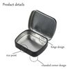 Geesatis 10pcs Black Metal Hinged Tin Box Container,Rectangular Empty Tinplate Storage Box Containers,Small Storage Container with Lid (2.36" L*1.77" W*0.59" H)
