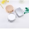 Pill Case Round Compact Case Rose Gold 5 Pieces Supplement Case Deco Parts Accessory Case