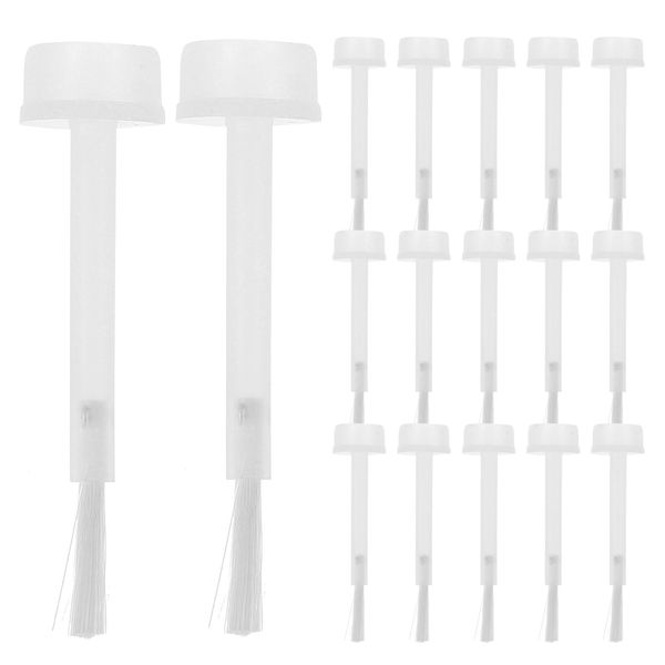 minkissy 100pcs Replacement Nail Gel Nail Kit Liquid Replacement Dip Liquid Applicator Soft Brush Head Small Nail Brush Disposable Nail Cosmetic Activation