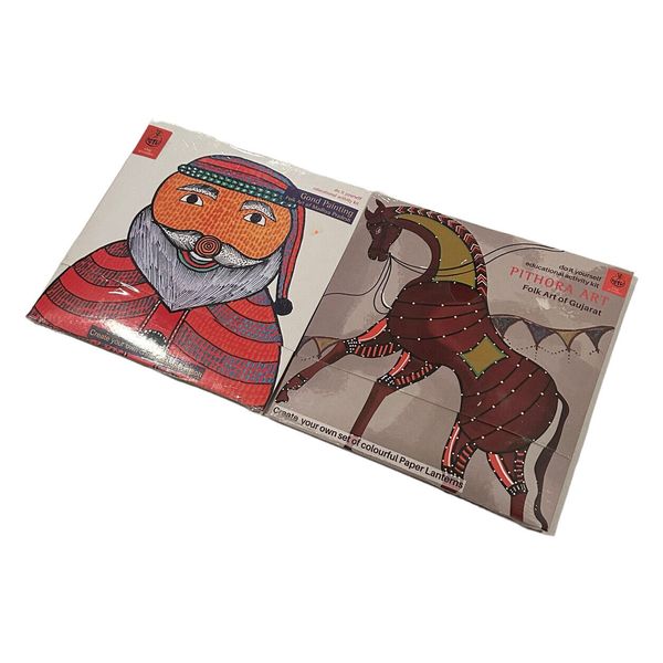 NEW Potli DIY Educational Craft Kits Santa Christmas Gond Painting & Pithora Art