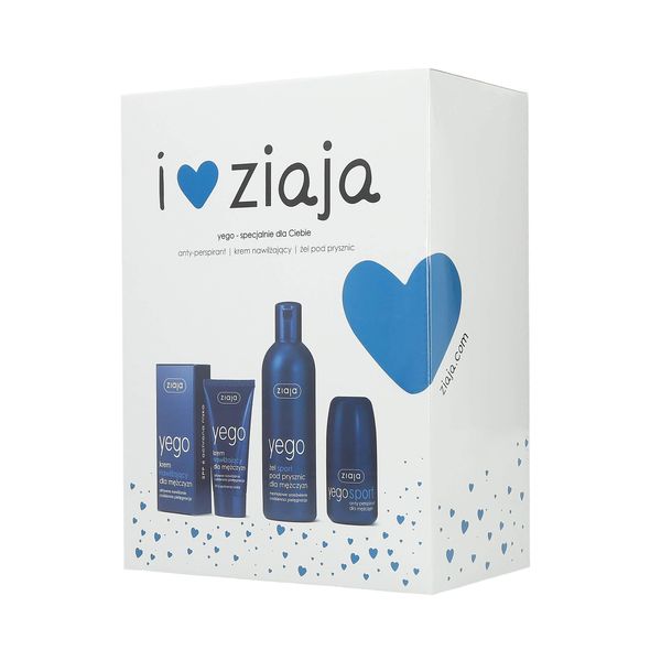 ZIAJA YEGO GIFT SET: Moisturizing Cream 50ml + Shower Gel 200ml + 60ml Antiperspirant