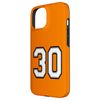 iPhone 15 Number 30 in Black, White and Gray Case