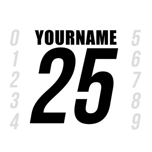 Racing Number Name Vinyl Decal Sticker | Dirt Bike Plate BMX Motocross Car Truck BMX