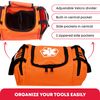 Ever Ready First Aid EMS First Responder Fully Stocked Trauma First Aid Kit – Orange