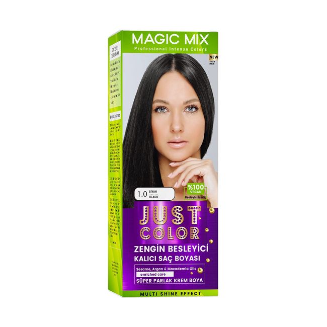 PROCSIN Magic Mix COLOR KIT Parlak ve Canlı 1.0 SİYAH Kalıcı Saç Boyası