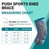 Push Sports Knee Brace - Stabilization and Compression for Knee Pain with Less Bulk (Medium)