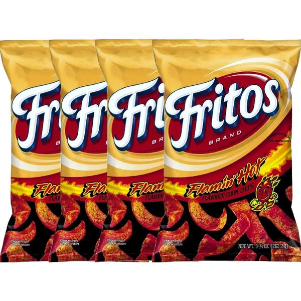 NEW Fritos Flamin Hot Flavored Corn Chips - 9.25oz (4)