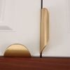 Door Pull Handle, 60mm*44mm Leaf-Shaped Kitchen Cupboard Drawer Cabinet Handles Knobs Hardware, Decorative Furniture