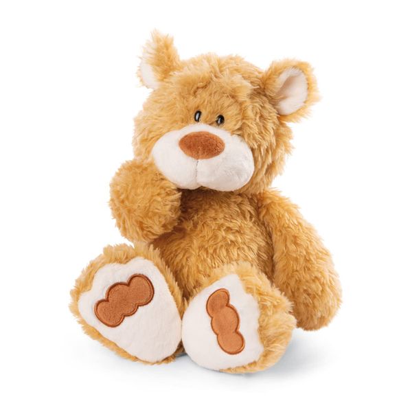 NICI Classic Bear 2023 Plush Toy, Bear Milo, 13.8 inches (35 cm), Honey Brown, Beige