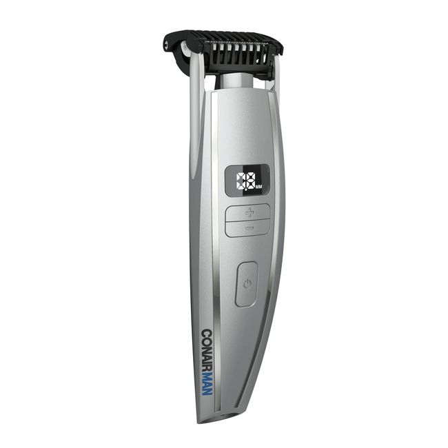 ConairMAN Beard Trimmer for Men, Cord/Cordless Digital Length Control Beard with Flex Head and Premium Etched Blades