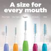 GUM Proxabrush Go-Betweens - Tight - Interdental Brushes for Tight Teeth - Soft Bristled Dental Picks for Plaque Removal & Gum Health - Safe for Braces & Dental Devices, 10 count