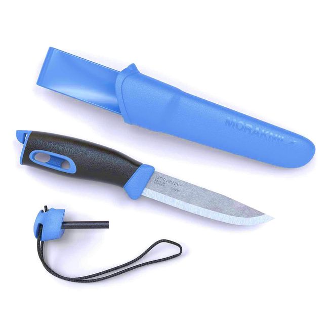 Morakniv Companion Spark Outdoor Knife Camping Knife (Blue)