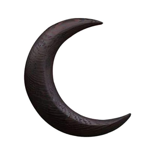 Cricia Hand Carved Hair Fork, 1 Piece Moon Hair Stick Women Wooden Hair Pin Hair Clips Moon Hair Pin Wooden Thick Hair Styling Tool Accessories