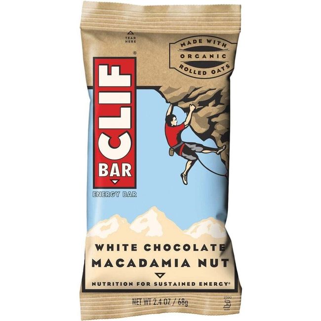 12 packs Clif Bar White Chocolate 2.4 Oz. Energy Nutrition Bar