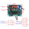 Hailege 2pcs W1219 Thermostat Temperature Controller DC 12V Dual LED Digital Display Voltage Regulator Control Switch Time Delay Relay with NTC 10K Temperature Sensor Probe