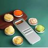 Multifunctional Vegetable Slicer and Grater, 28.5 cm, 5 Interchangeable Blades, Green and White Without Container