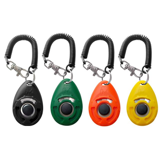 Pet Training Clicker with Wrist Strap - Dog Training Clickers 4 Color