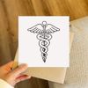 'Caduceus Symbol' Blank Greeting Card (GC00001173)