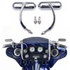 Chrome Motorcycle Mini Oval Mirrors for Harley Davidson Dyna Softail Touring US