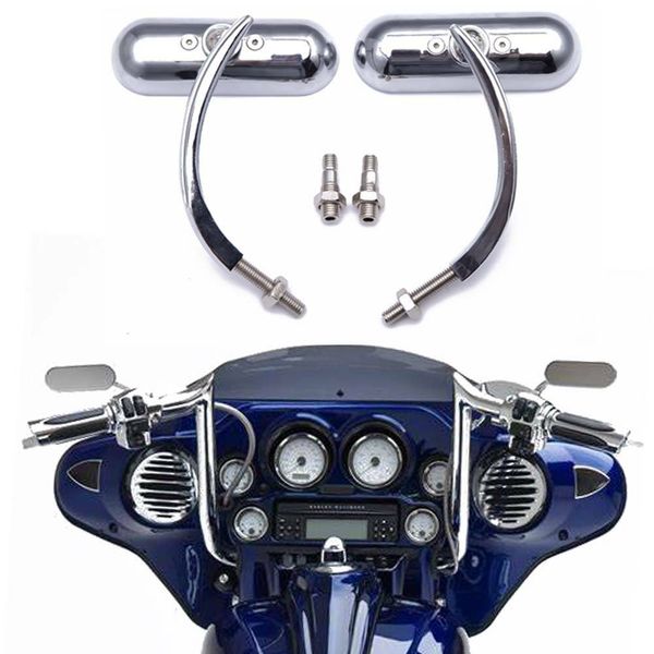 Chrome Motorcycle Mini Oval Mirrors for Harley Davidson Dyna Softail Touring US