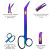 Toenail Scissors Extra Long, 19 cm, Stainless Steel with Micro Teeth (Multi Titanium)