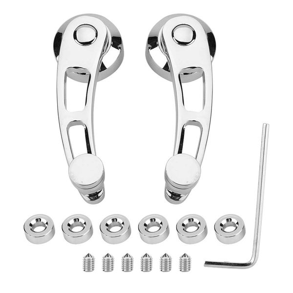 Qiilu Small Handle for Hexagonal Screw, 2PCS Car Auto Window Crank Handle Set Car Accessory for Older