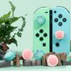 GeekShare Cute Animal Theme Silicone Joycon Thumb Grip Caps,Compatible with Nintendo Switch/OLED/Switch Lite,4PCS - Frog & Axolotl