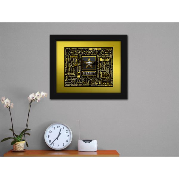 U.S. Army 16x20 Beautifully Framed Canvas Art Piece