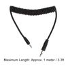 3.5mm to F2 Camera Remote Control Shutter Release Cable Cord, Camera Flash Trigger Connection Spring Cord for Fujifilm Camera