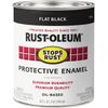 7776502 Protective Enamel Paint Stops Rust, 32-Ounce, Flat Black, 1 Quarts (P...