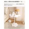 Side Table, Ultra Thin Desk, Bedside Table, Coffee Table, Mini Table, Small Table, Sofa Table, Nursing Table, Storage Rack Small Bedside Table Simple Modern Home Movable Bedside Table (Beige) (Beige