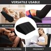 Wedge Pillow, Back Pain Acid Reflux Knee Relief, Leg Elevation Inflatable. Black